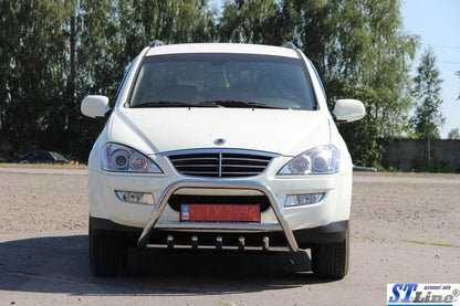 The WT003 bumper guard (stainless) for SsangYong Kyron 2005-2014 - Reelken Auto