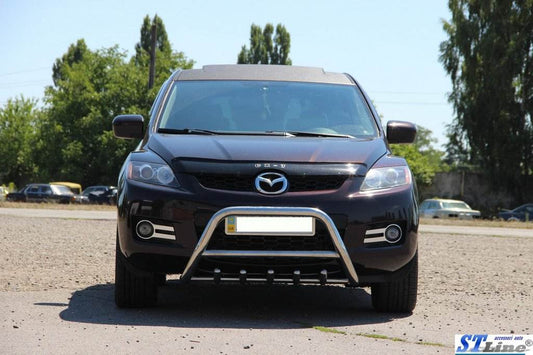 Front protection WT003 (stainless) for Mazda CX-7 2006-2012 - Reelken Auto