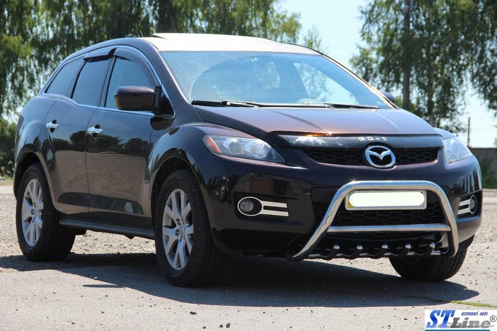 Front protection WT003 (stainless) for Mazda CX-7 2006-2012 - Reelken Auto