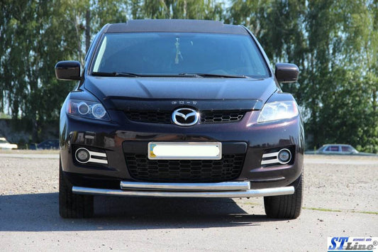 Front protection ST014 (stainless) for Mazda CX-7 2006-2012 - Reelken Auto