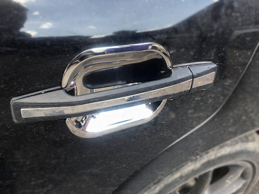 Stainless Steel Handle Covers (4 pcs) for Mercedes E-сlass W124 1984-1997 - image 1