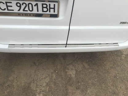 Rear bumper protector without lip (Carmos, stainless steel) for Mercedes Vito W639 2004-2014 - image 3
