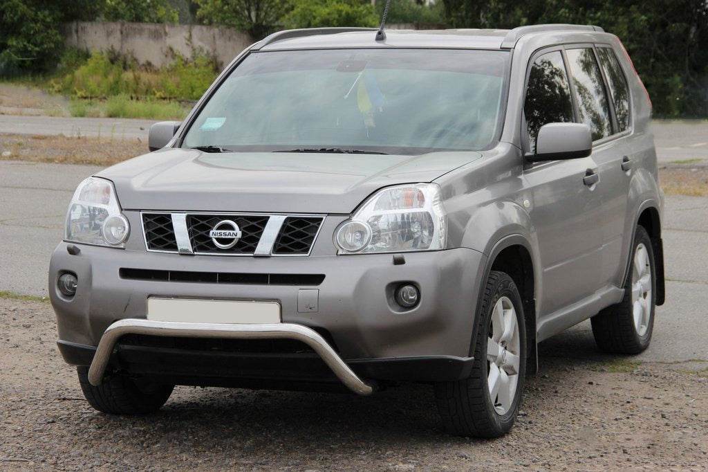 Front protection WT007 (stainless) for Nissan X-trail T31 2007-2014 - Reelken Auto