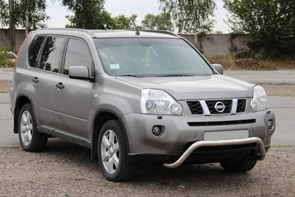 Front protection WT007 (stainless) for Nissan X-trail T31 2007-2014 - Reelken Auto