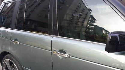 Glass edging (6 pieces, stainless steel) for Range Rover III L322 2002-2012 - Reelken Auto