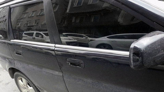 Glass molding (4 pieces, stainless steel) for Honda HR-V 1998-2006 - Reelken Auto
