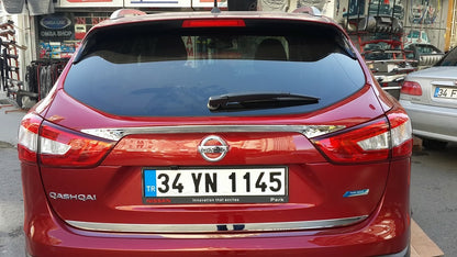 Trim above the number (stainless) for Nissan Qashqai 2014-2021 - image 4