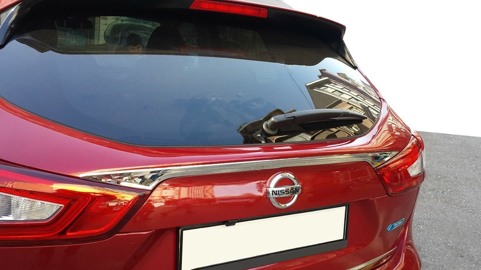Chrome trim above license plate (stainless steel) for Nissan Qashqai 2014-2021 - image 1