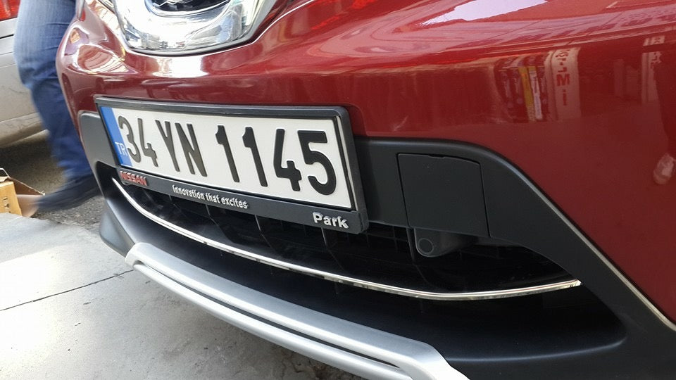 The front bumper spoiler (2014-2017, stainless steel) for Nissan Qashqai 2014-2021 - image 5