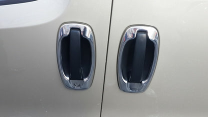 Chrome Covers Around Door Handles (4 pcs, Stainless Steel) for Opel Combo 2012-2018 - image 1