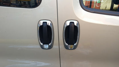 Outlining the door handle (4 pieces, stainless steel) for Fiat Doblo II 2010-2022 - image 9