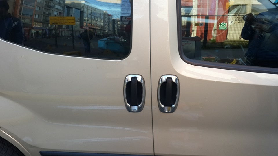 Outlining the door handle (4 pieces, stainless steel) for Fiat Doblo II 2010-2022 - image 10