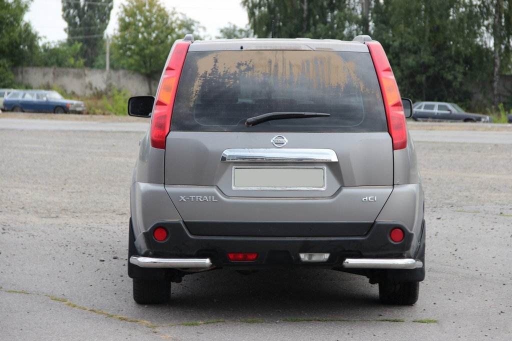 Rear corners AK003 (2 pcs., stainless steel) for Nissan X-trail T31 2007-2014 - Reelken Auto