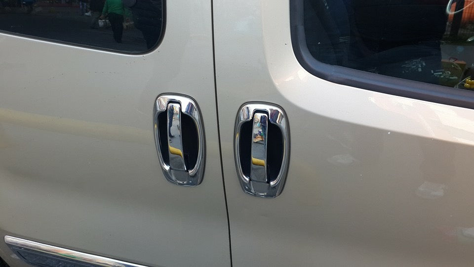 Chrome Door Handle Covers and Trims (8 pcs, Stainless Steel) for Opel Combo 2012-2018 - image 4