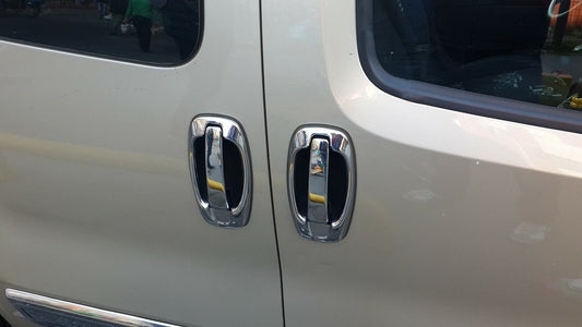 Chrome Door Handle Covers and Surrounds (8 pcs, Stainless Steel) for Citroen Nemo 2007-2017 - image 2