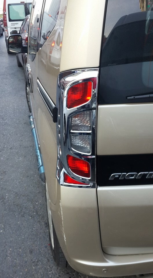 Chrome Tail Light Covers with Curve (2 pcs, plastic) for Citroen Nemo 2007-2017 - image 6