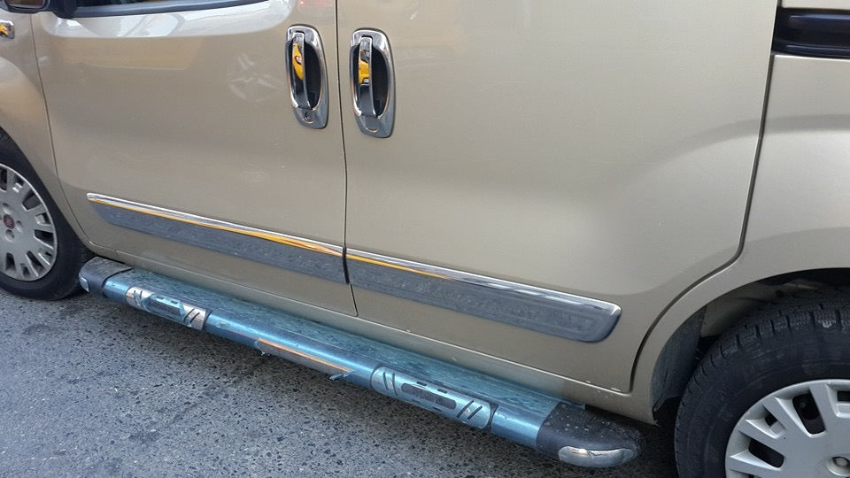 Door Mouldings Stainless Steel (4 pcs) for Peugeot Bipper 2008-2017 - image 3