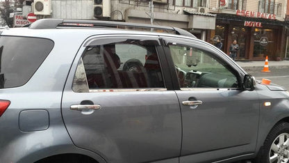 overlay vetrovichok (2 pcs, stainless steel) for Daihatsu Terios 2006↗ - Reelken Auto