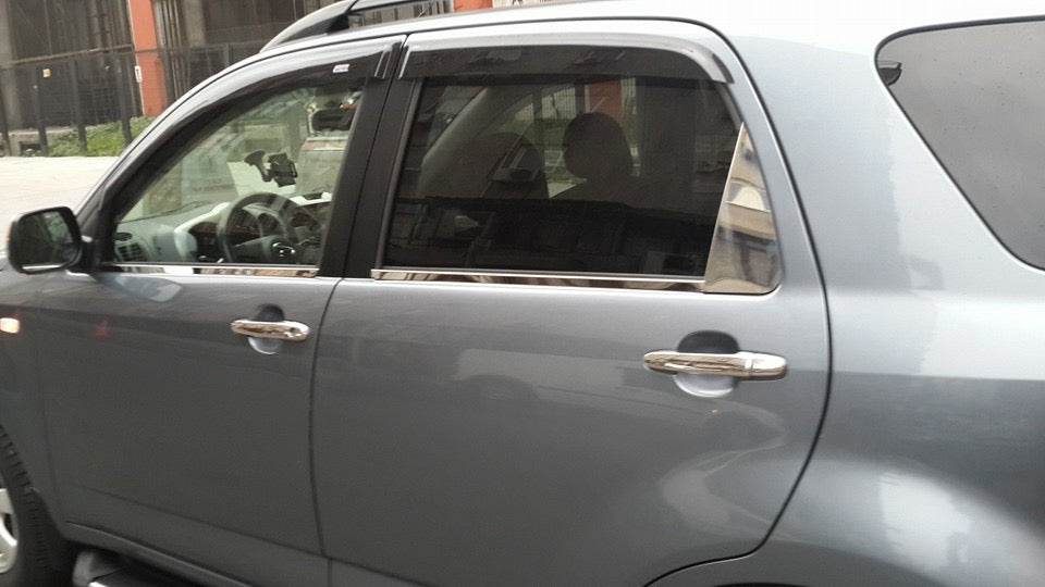 Outside border windows (4 pcs, stainless steel.) for Daihatsu Terios 2006↗ - Reelken Auto