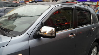 Mirror Covers (2 pcs, Stainless Steel) for Daihatsu Terios 2006-2017 - image 5