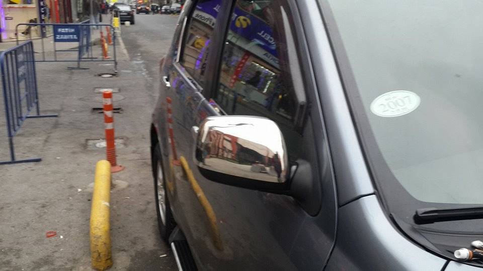 Mirror Covers (2 pcs, Stainless Steel) for Daihatsu Terios 2006-2017 - image 3