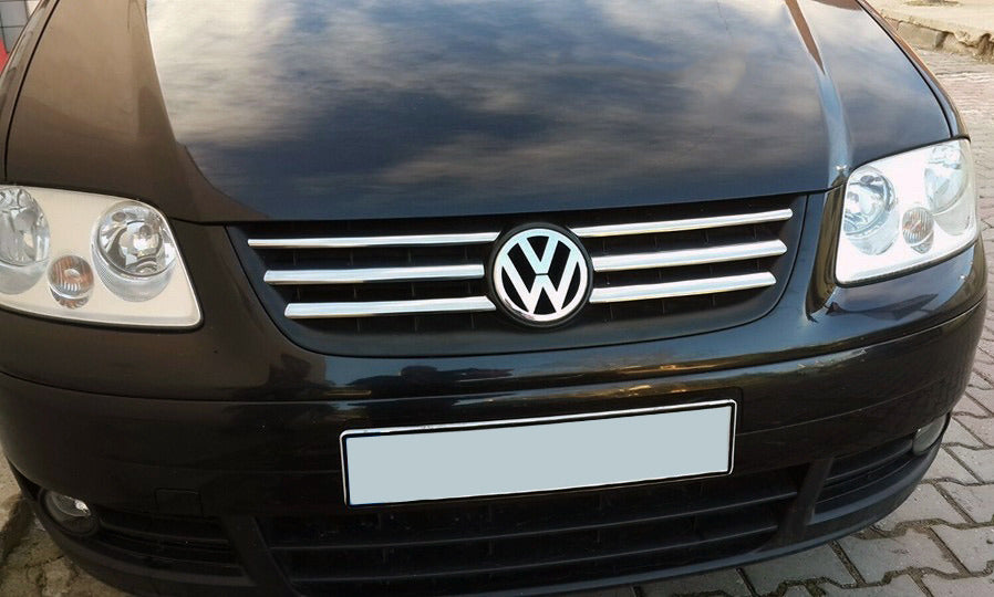 Chrome Grille Covers Life (6 pcs, Stainless Steel) for Volkswagen Caddy 2004-2010 - image 1