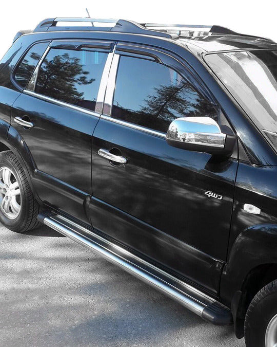 Stainless Steel Pillar Covers for Hyundai Tucson JM 2004- - image 1