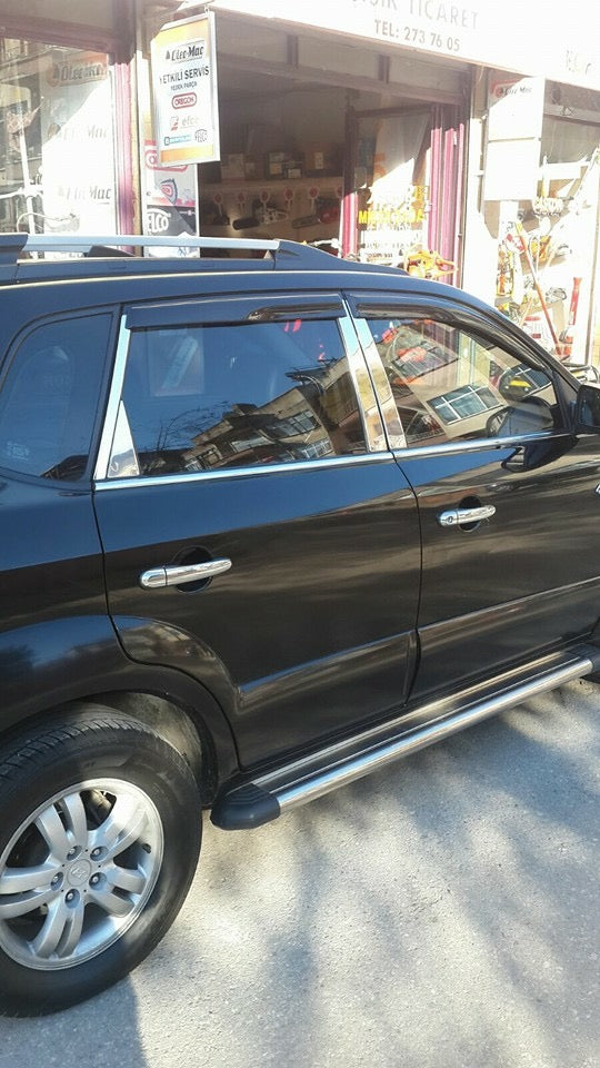 Stainless Steel Pillar Covers for Hyundai Tucson JM 2004- - image 3