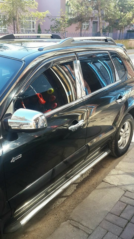 Stainless Steel Pillar Covers for Hyundai Tucson JM 2004- - image 4