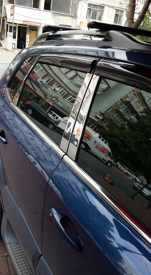 Stainless Steel Pillar Covers for Hyundai Tucson JM 2004- - image 5