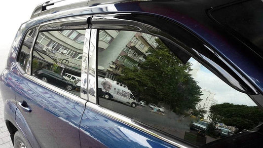 Glass edging (4 pieces, stainless steel) for Hyundai Tucson JM 2004↗ - Reelken Auto