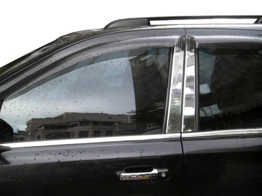 Chrome on door pillar (8 pieces, stainless steel) for Kia Sorento II XM 2009-2014 - Reelken Auto