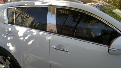 Stainless Steel Door Pillar Trim for Ford Focus II 2005-2008 - image 1