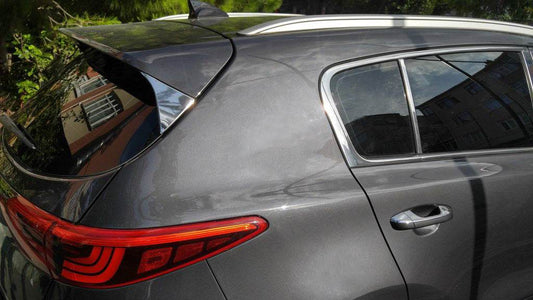 Overlay the triangle on the rear door (stainless) for Kia Sportage 2015-2021 - Reelken Auto