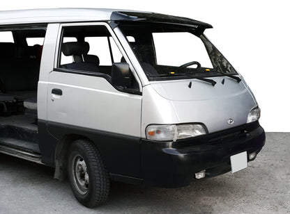 Windshield Visor (black gloss, 5mm) for Hyundai H100 - image 1