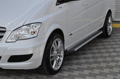 Side Steps Line (2 pcs, Aluminum) for Mercedes Vito W639 2004-2014 - image 1
