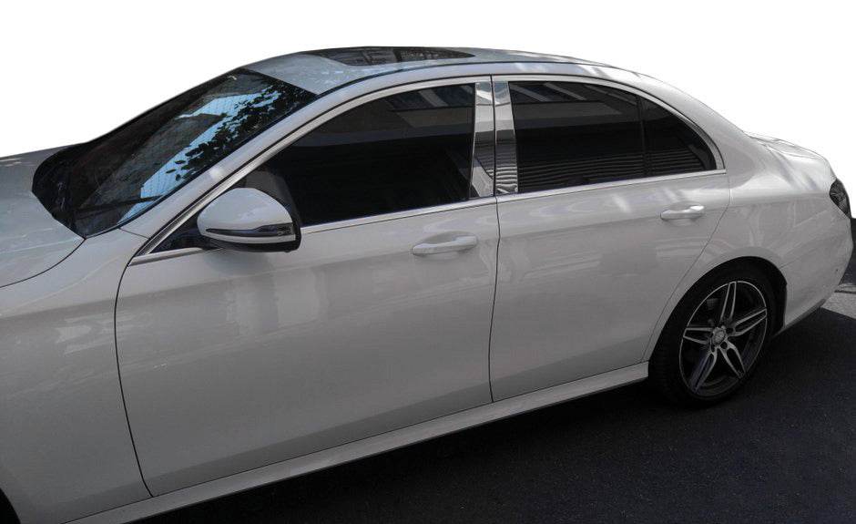 Pads on rack (stainless steel) for Mercedes E-class W213 2016-2023 - Reelken Auto