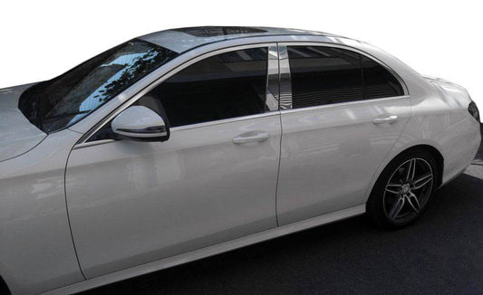 Pads on rack (stainless steel) for Mercedes E-class W213 2016-2023 - Reelken Auto
