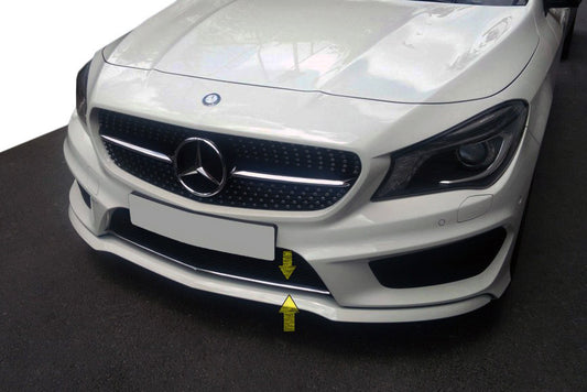 Bumper grille trim (stainless steel) for Mercedes CLA C117 2013-2019 - image 1