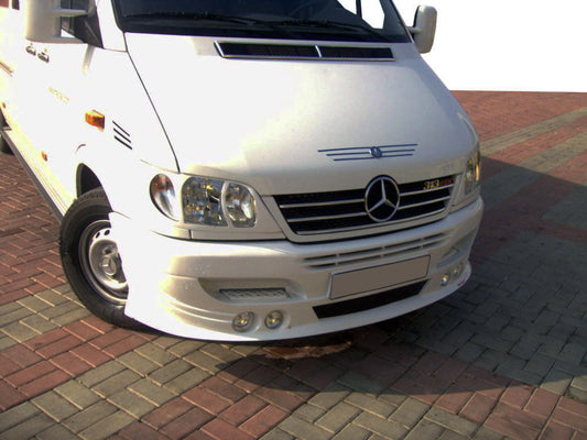 Front bumper lip with 4 headlights (primed for painting) for Mercedes Sprinter W901/902/903/904/905 1995-2006 - image 2