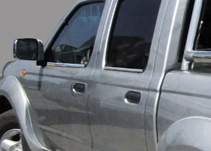 The outer edging of the glass (4 pieces, stainless.) for Nissan NP300 1999-2015 - image 1