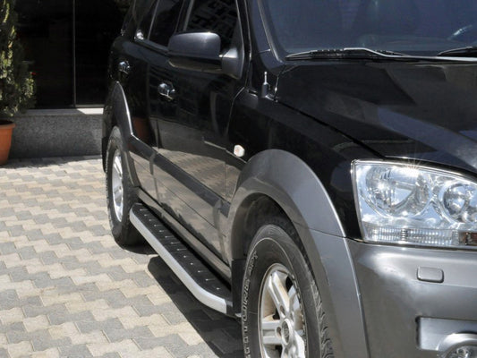 Side Steps Fullmond (2 pcs, aluminum) for Kia Sorento I BL 2002-2009 - image 1