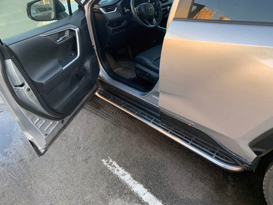 Side sills OEM V1A (2 pieces, aluminum) for Toyota Rav 4 2019- - Reelken Auto