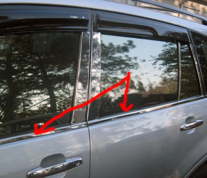 Edging glass (stainless) for Chery Tiggo 1 - image 1