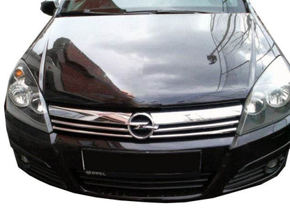 Lining on the grille (4 piece, stainless steel.) for Opel Astra H 2004-2013 - Reelken Auto