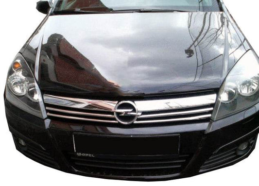 Lining on the grille (4 piece, stainless steel.) for Opel Astra H 2004-2013 - Reelken Auto