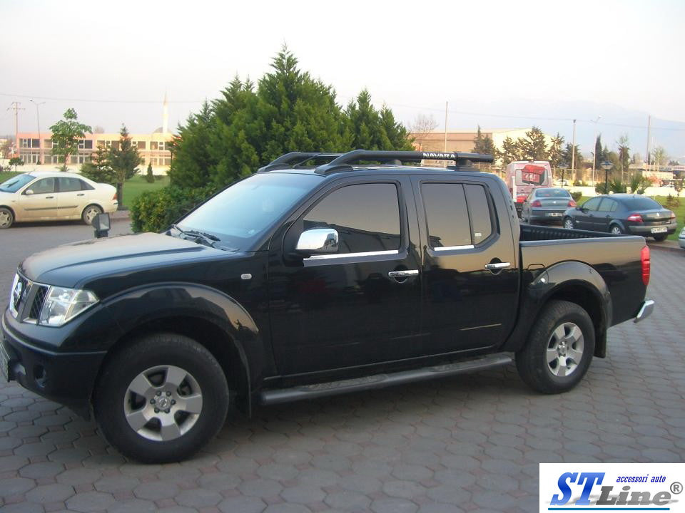 Roof rails with jumpers (2 pcs, Black) for Nissan Navara/NP300 2016- - image 2