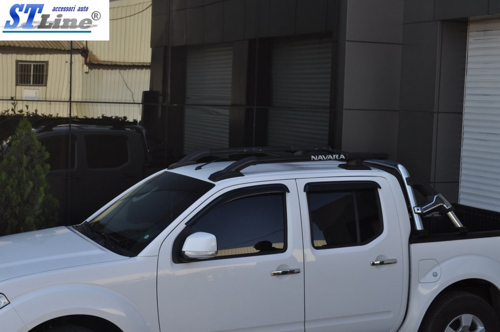 Roof rails with jumpers (2 pcs, Black) for Nissan Navara/NP300 2016- - image 6