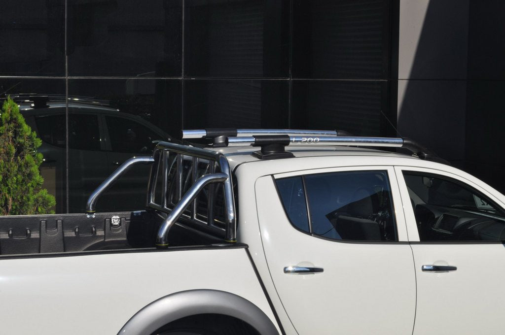 Grey roof rails (with crossbars) for Mitsubishi L200 2006-2015 - image 4