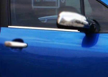 Outside border windows (4 pcs, stainless steel) for Peugeot 307 - Reelken Auto